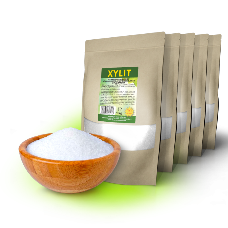Xylit Birkenzucker 5kg echt billig kaufen ♥ Bestpreis!