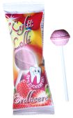 Erdbeer Lolli mit Xylit - zuckerfreier Dauerlutscher, 1 Stk je 6g