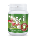 Xylit Birkenzucker Bonbon Scharfe Minze - 100% zuckerfrei, 100 Bonbons, 70g Inhalt