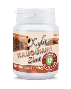 Xylit Kaugummi Zimt - zuckerfrei, Inhalt 80 Stk