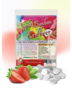 Xylit Bonbons Erdbeere kaufen, 100% zuckerfrei, 70g (ca. 35 Stk)