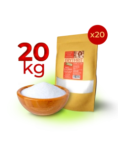 20kg Erythrit | 20 x 1kg Standbeutel | zuckerfreie Tafelsüße | 0 Kalorien | vegan | 70 % Süßkraft von Zucker | ohne Gentechnik