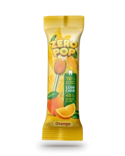 ZERO POP LOLLI ORANGE zuckerfrei & vegan | 70% weniger Kalorien | 40% Ballaststoffe