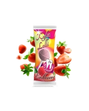 Erdbeer Lolli mit Xylit - zuckerfreier Dauerlutscher, 1 Stk je 6g
