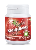 Xylit Kaugummi Erdbeere - zuckerfrei, Inhalt 80 Stk