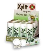 Xylit Kaugummi Grüner Tee - zuckerfrei, Inhalt 30 Stk, 30g